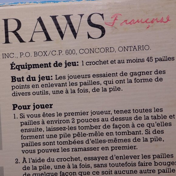 Vintage Parker Brothers Jack Straws The Tricky Pick Up Game No. A78 Ages 6-12 - Picture 7 of 16